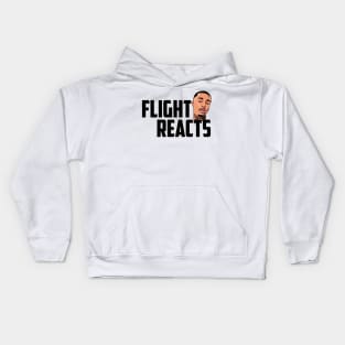 Flight Reacts with head (Black) Kids Hoodie